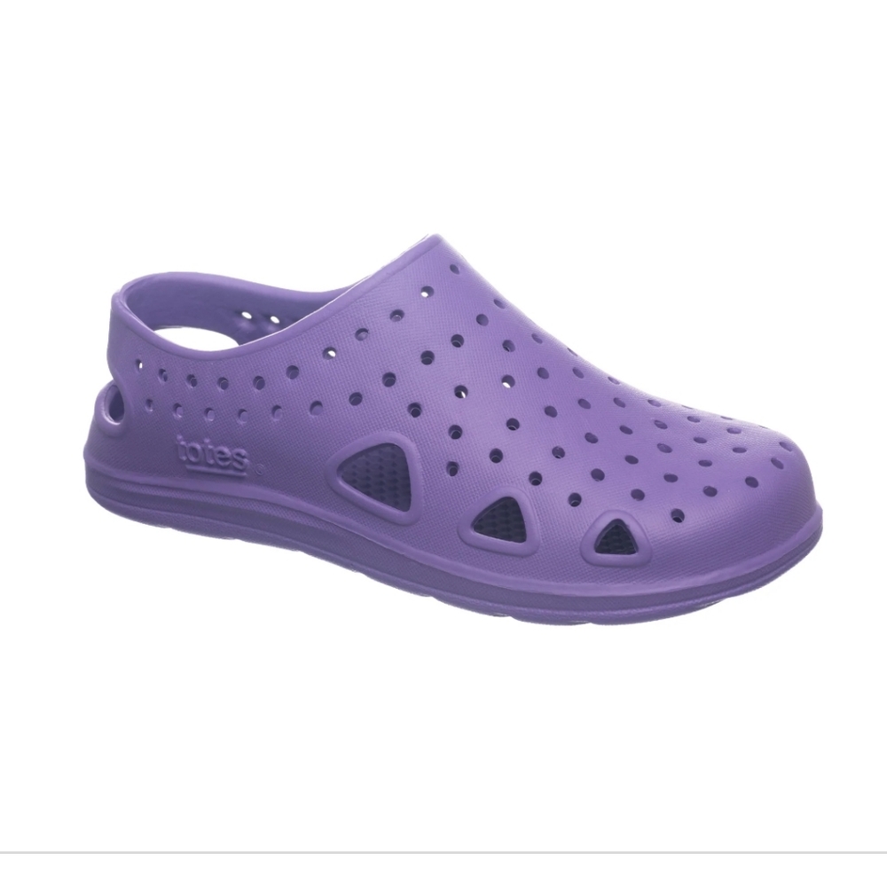 Totes Croc like toddler clogs. Purple. Size 5-6
